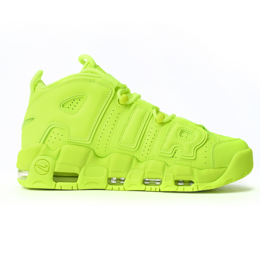 Air More Uptempo Fluorescent Green Sneaker     DX1790-700  - FashionPlug
