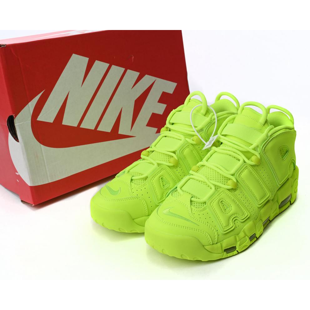 Air More Uptempo Fluorescent Green Sneaker     DX1790-700  - FashionPlug