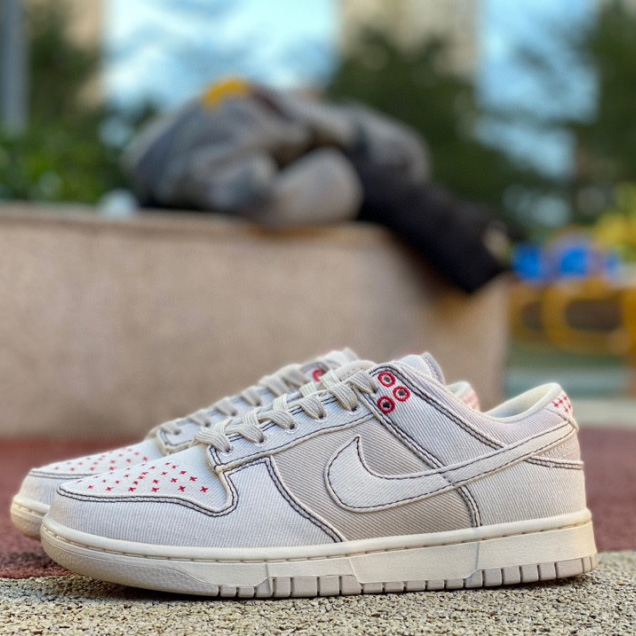 Nike Dunk Low “Light Orewood Brown” Sneakers       dv0834-100 - FashionPlug