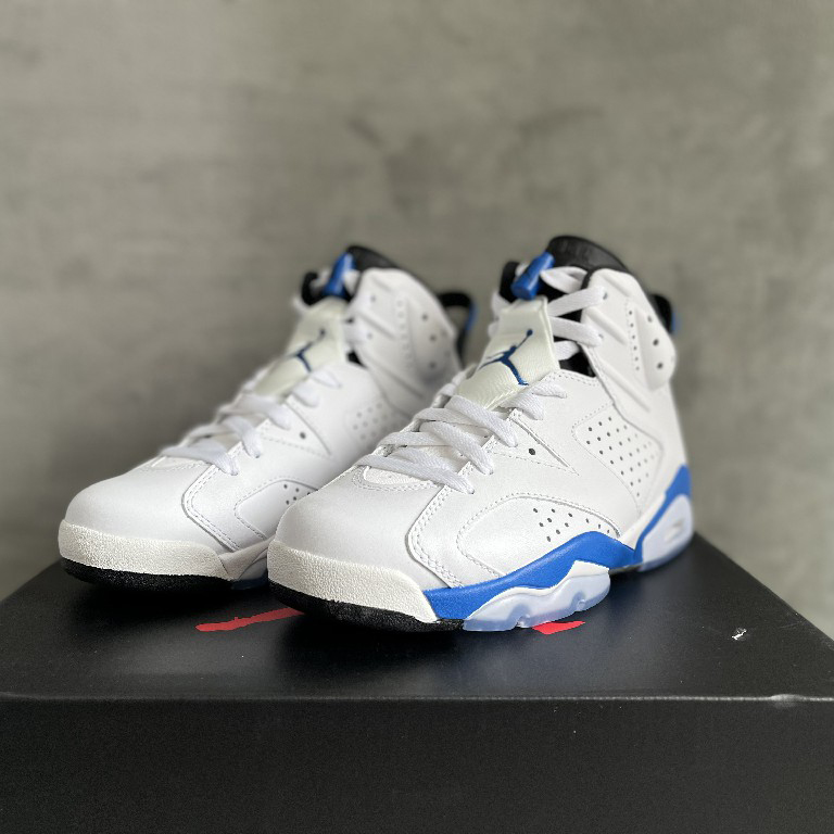 Air Jordan 6 Retro “Sport Blue” Sneaker     384664-107 - FashionPlug