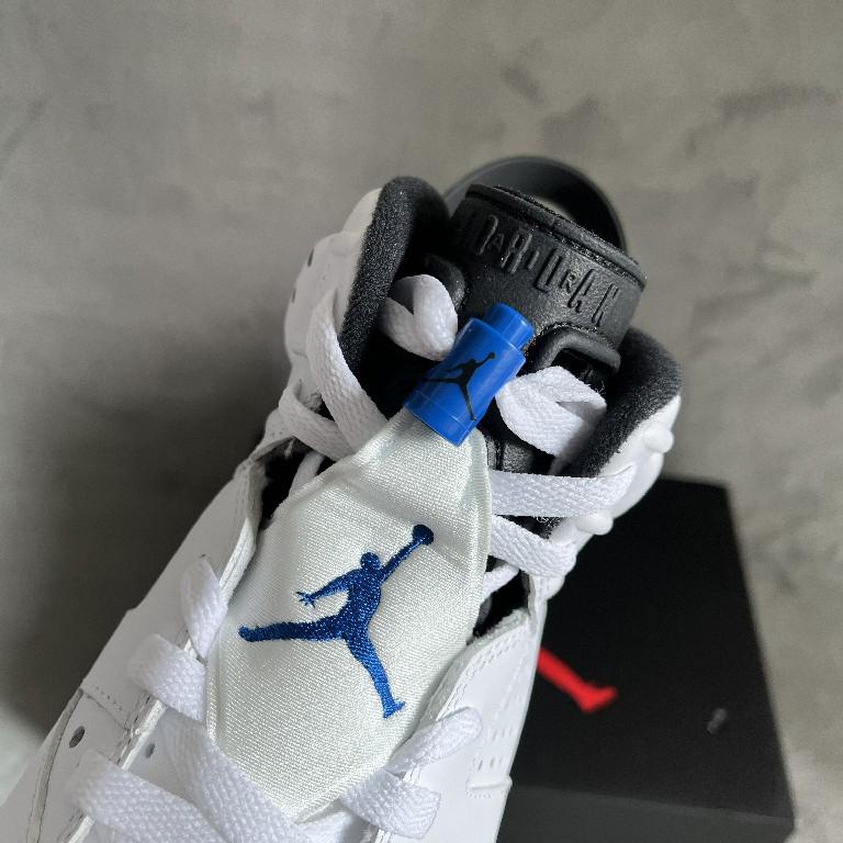 Air Jordan 6 Retro “Sport Blue” Sneaker     384664-107 - FashionPlug