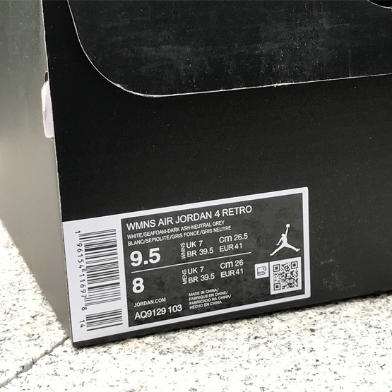 Air Jordan 4 WMNS “Seafoam”Sneakers  AQ9129-103 - FashionPlug