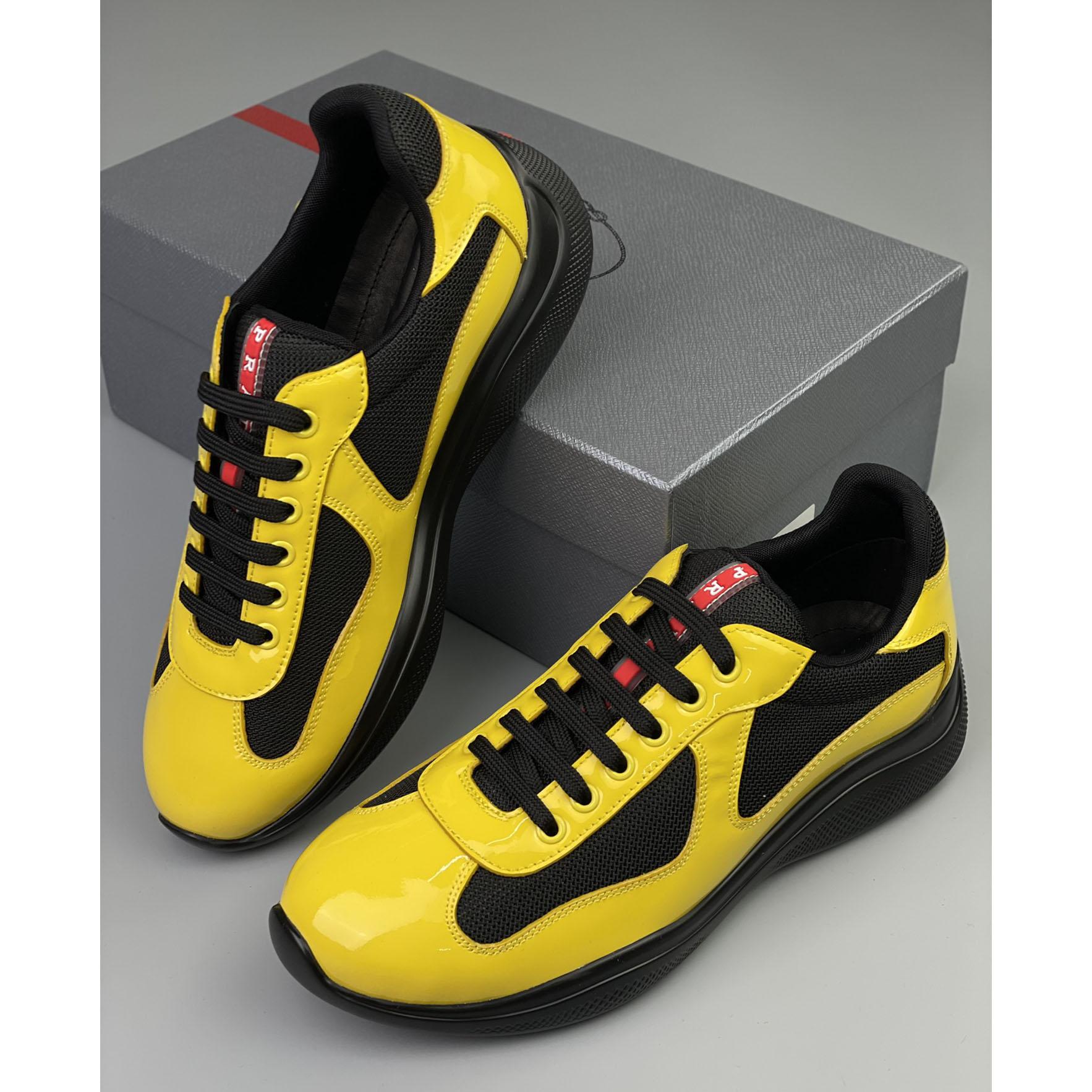 Prada Male America's Cup Sneaker  - FashionPlug