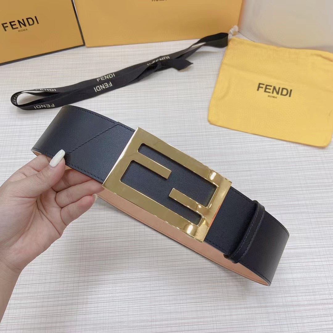 Fendi Leather Belt  60mm - FashionPlug