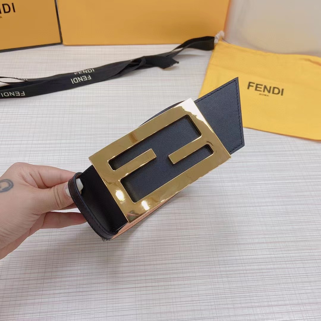 Fendi Leather Belt  60mm - FashionPlug