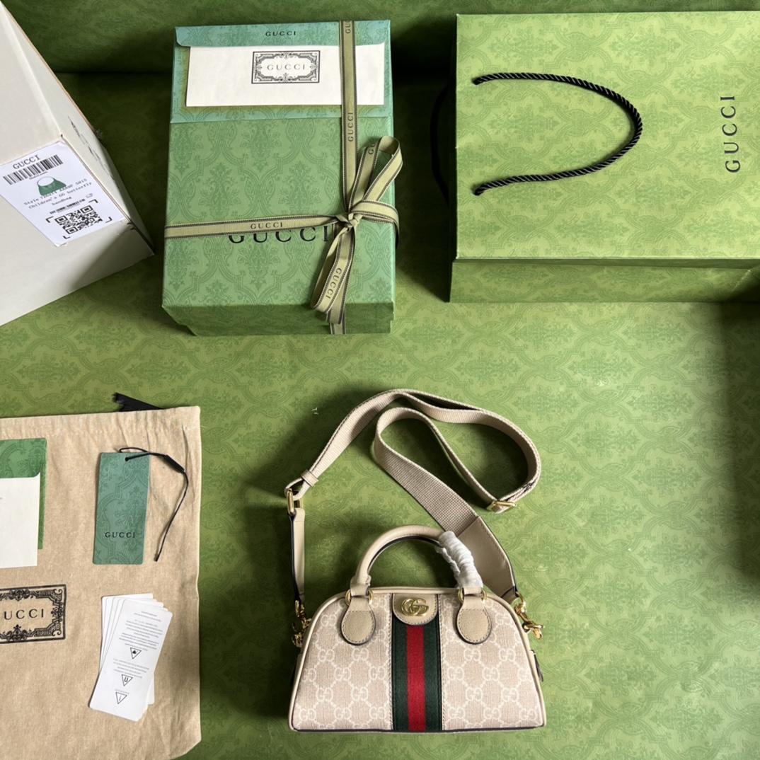 Gucci Ophidia GG Mini Top Handle Bag(21-12-10cm) - FashionPlug