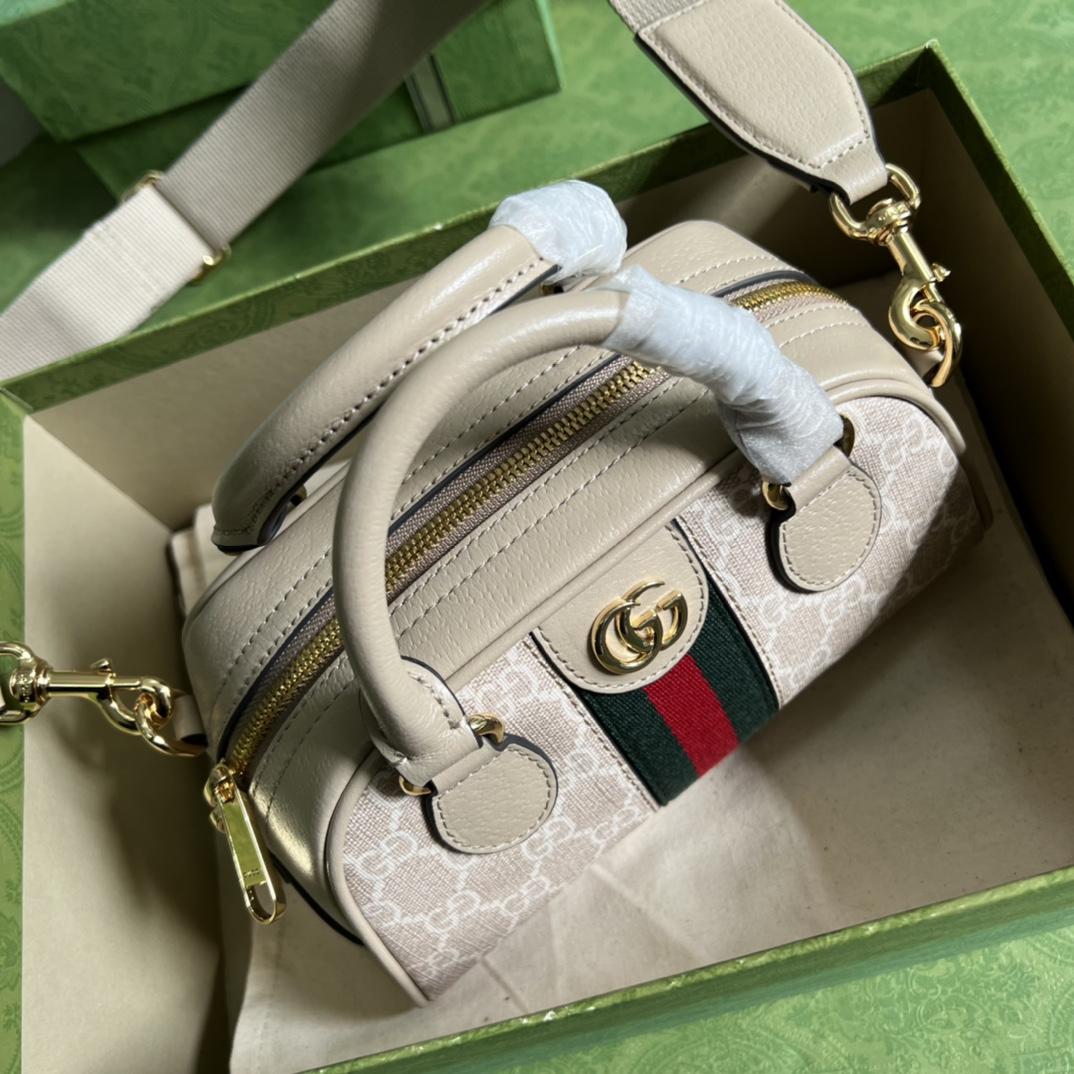 Gucci Ophidia GG Mini Top Handle Bag(21-12-10cm) - FashionPlug