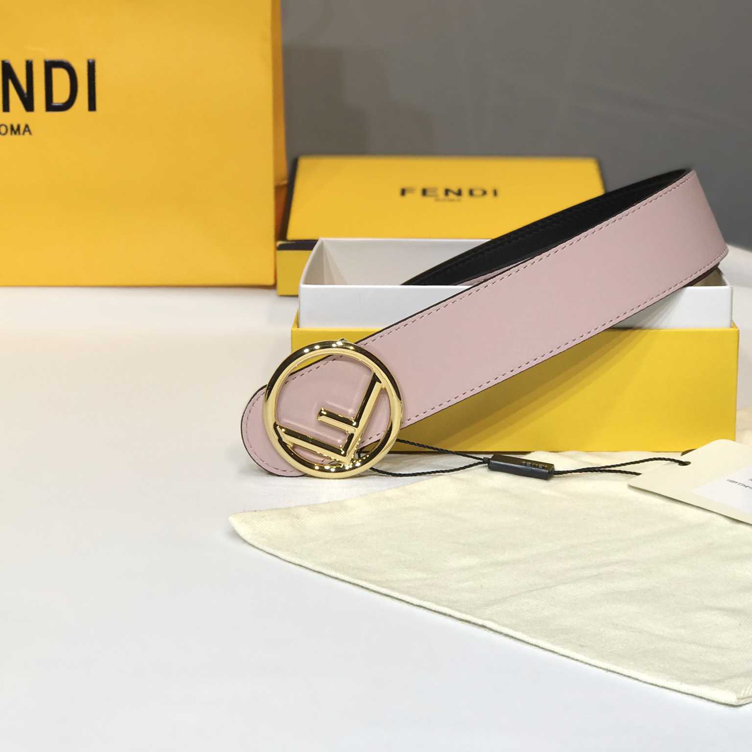 Fendi Black Leather Belt - FashionPlug