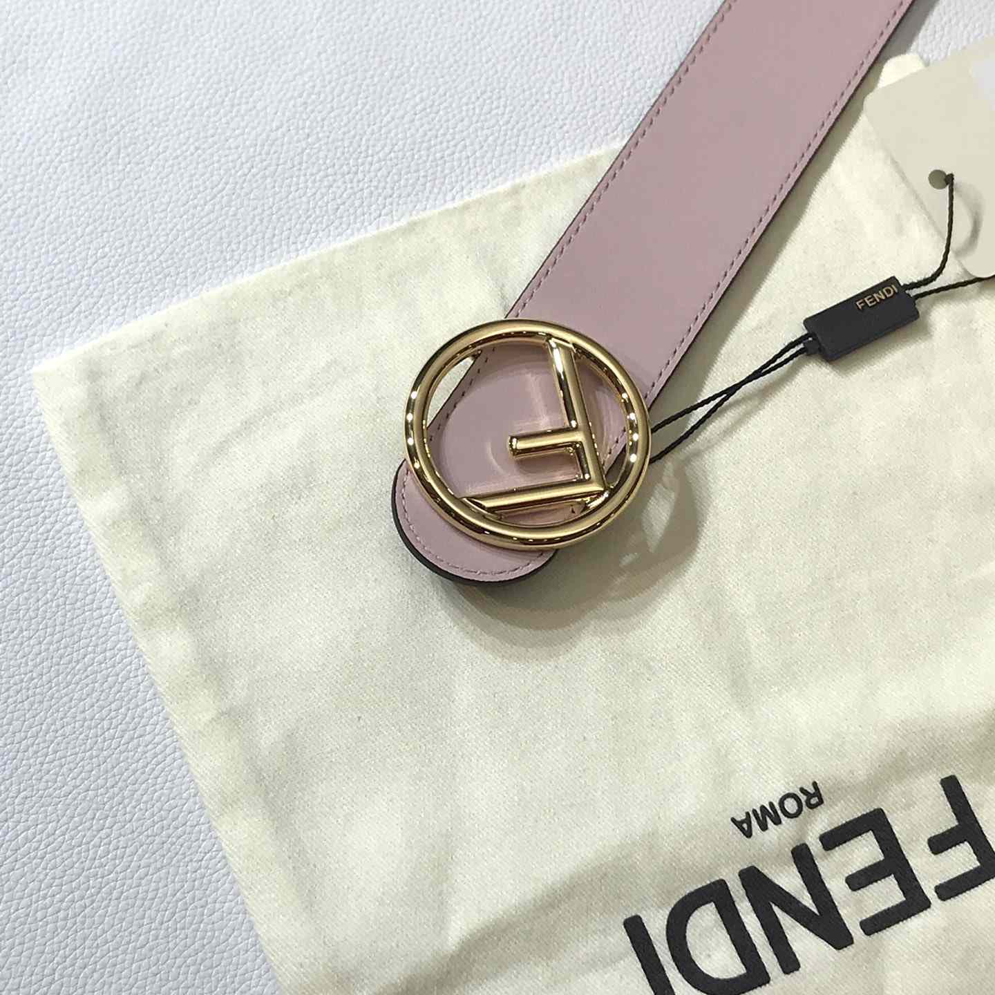 Fendi Black Leather Belt - FashionPlug