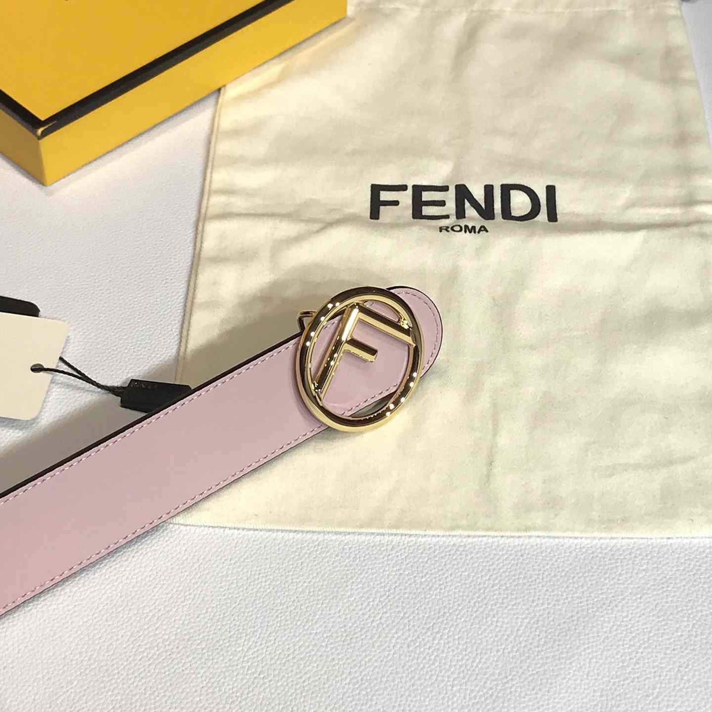 Fendi Black Leather Belt - FashionPlug
