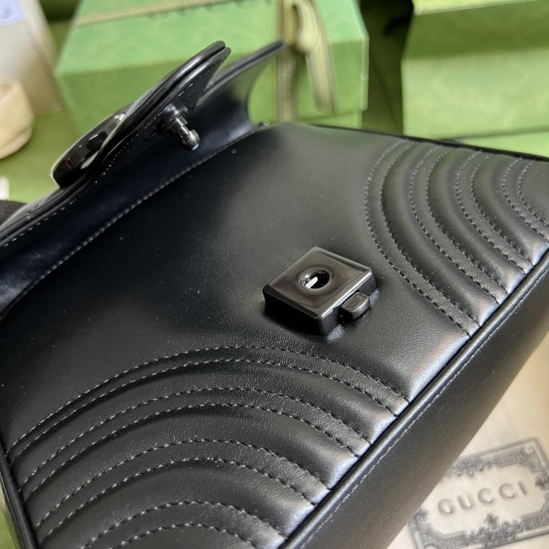 Gucci GG Marmont Mini Top Handle Bag(21-15..5-8cm) - FashionPlug