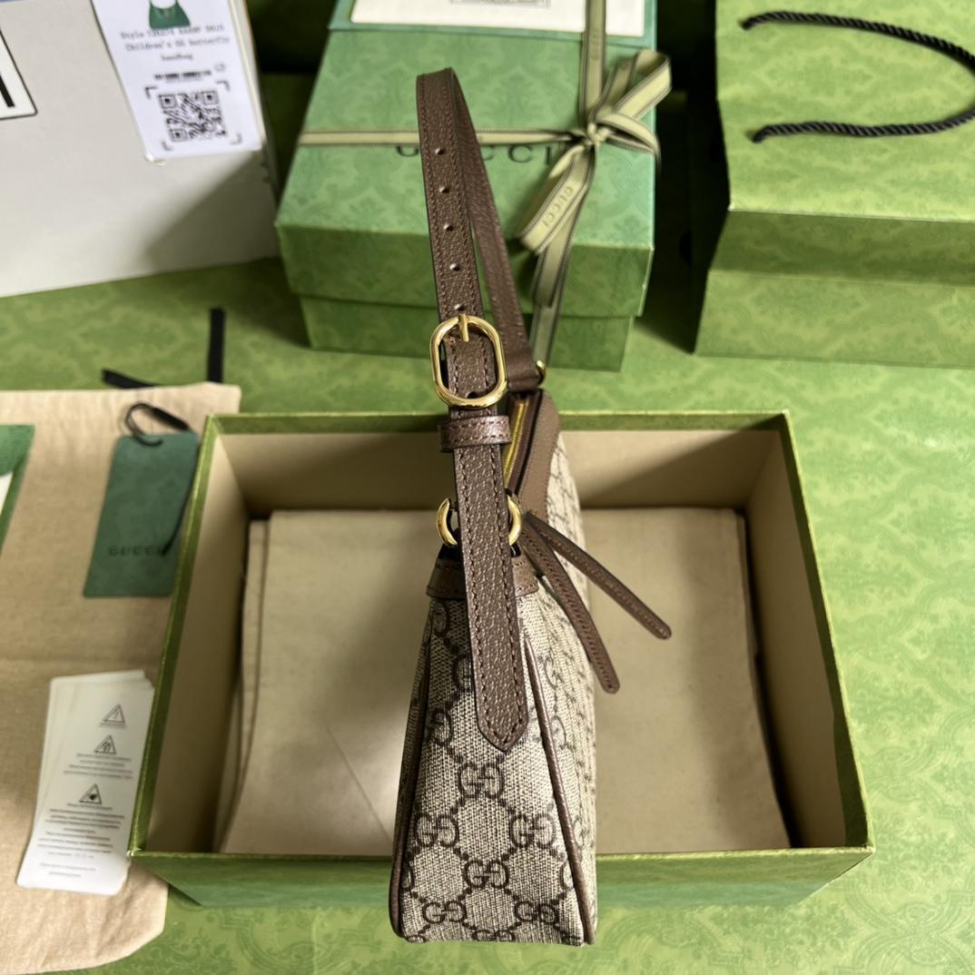 Gucci Ophidia GG Small Handbag(25*15*6.5cm) - FashionPlug