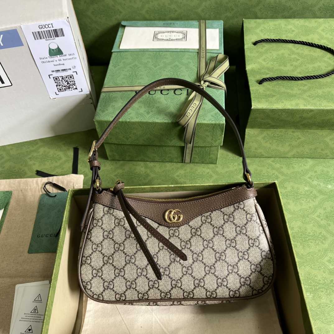 Gucci Ophidia GG Small Handbag(25*15*6.5cm) - FashionPlug