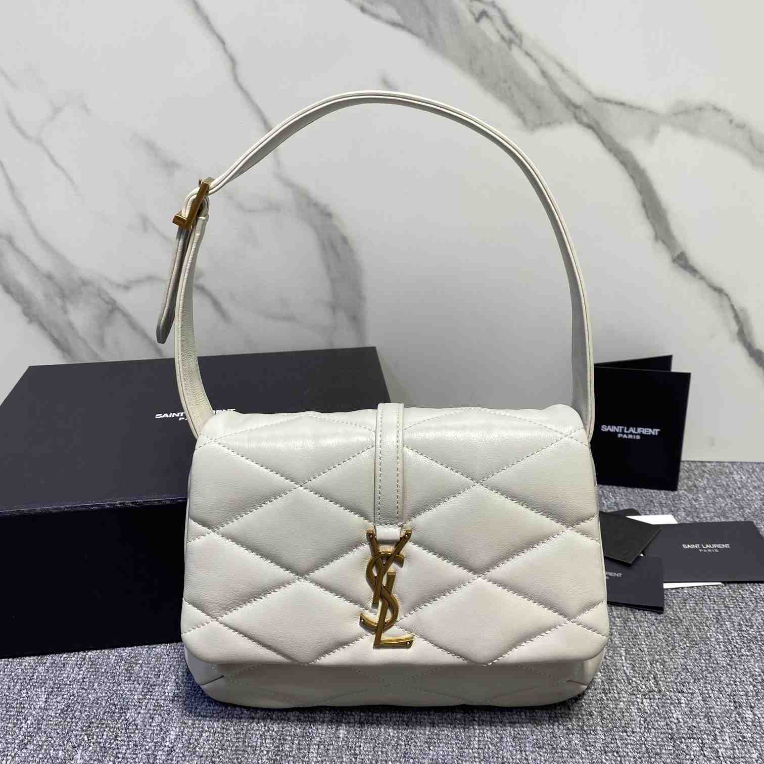 Saint Laurent Le 57 Hobo Bag In Quilted Lambskin - FashionPlug