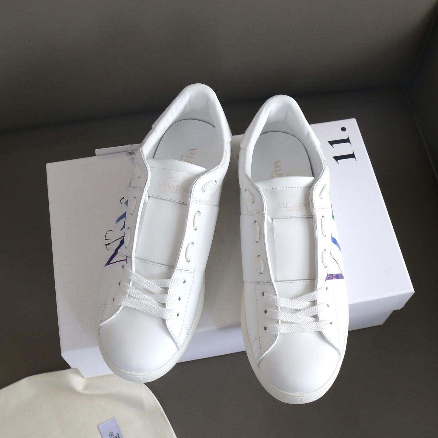 Valenti Garavani Logo Print Sneakers - FashionPlug