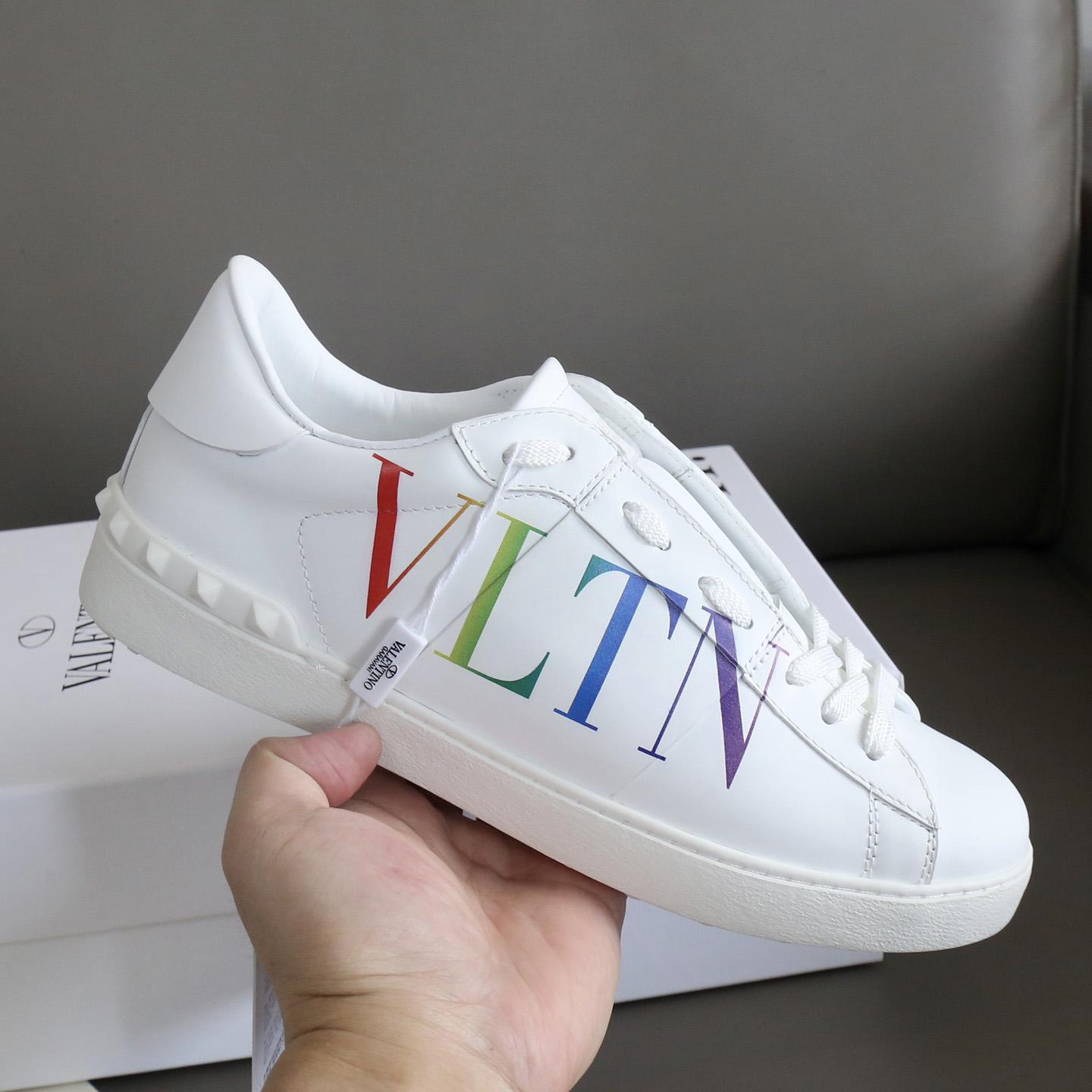 Valenti Garavani Logo Print Sneakers - FashionPlug