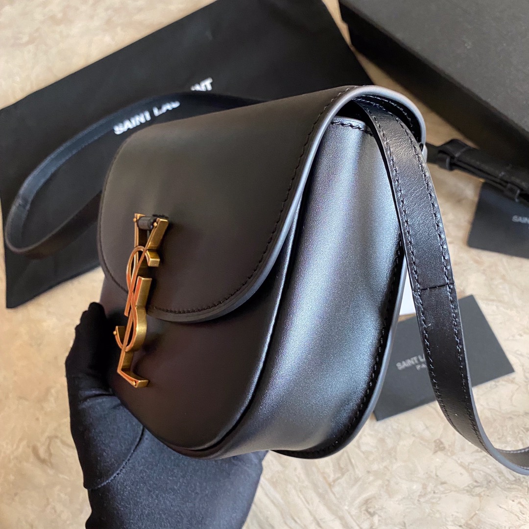 Saint Laurent Kaia Small Satchel In Smooth Leather - FashionPlug