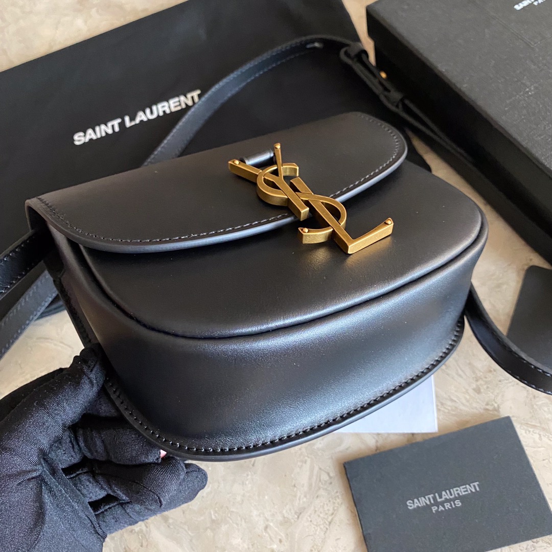 Saint Laurent Kaia Small Satchel In Smooth Leather - FashionPlug