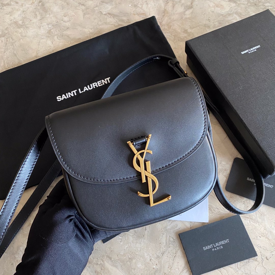 Saint Laurent Kaia Small Satchel In Smooth Leather - FashionPlug