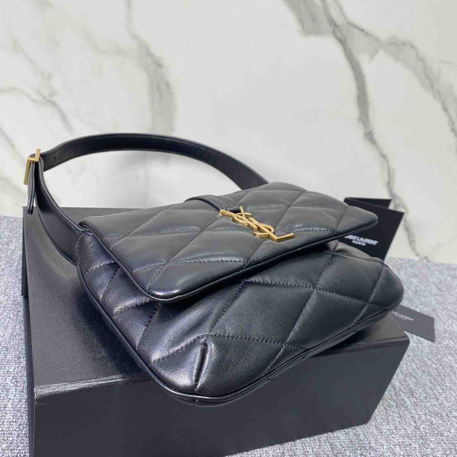 Saint Laurent Le 57 Hobo Bag In Quilted Lambskin - FashionPlug