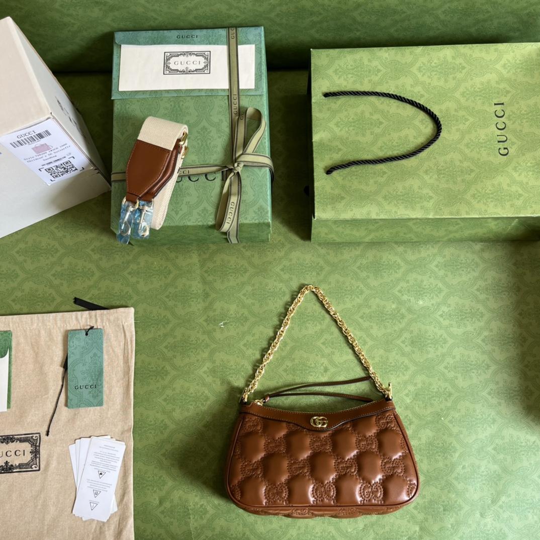 Gucci GG Matelassé Handbag(25-15-8cm) - FashionPlug