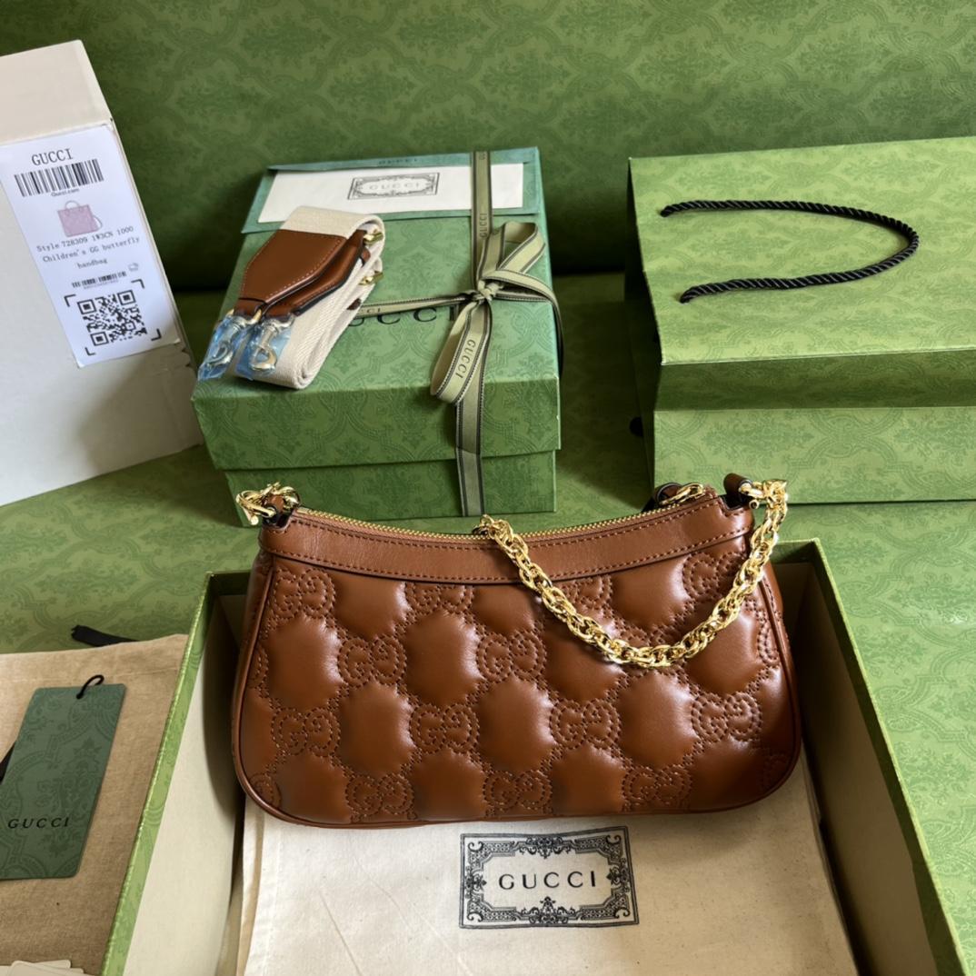 Gucci GG Matelassé Handbag(25-15-8cm) - FashionPlug