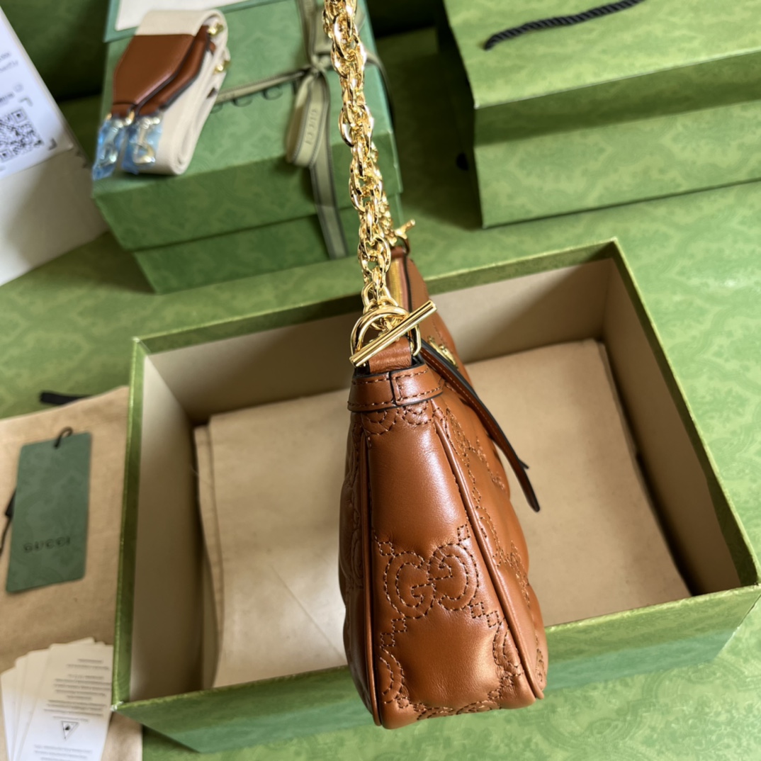 Gucci GG Matelassé Handbag(25-15-8cm) - FashionPlug
