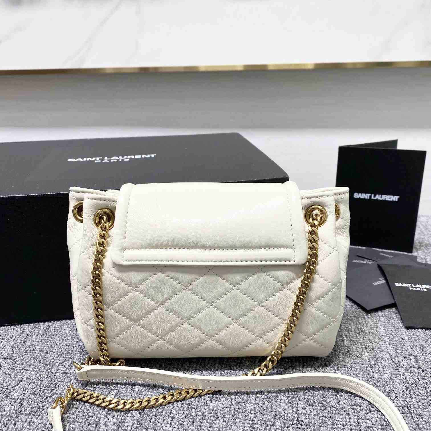 Saint Laurent Mini Nolita In Lambskin - FashionPlug