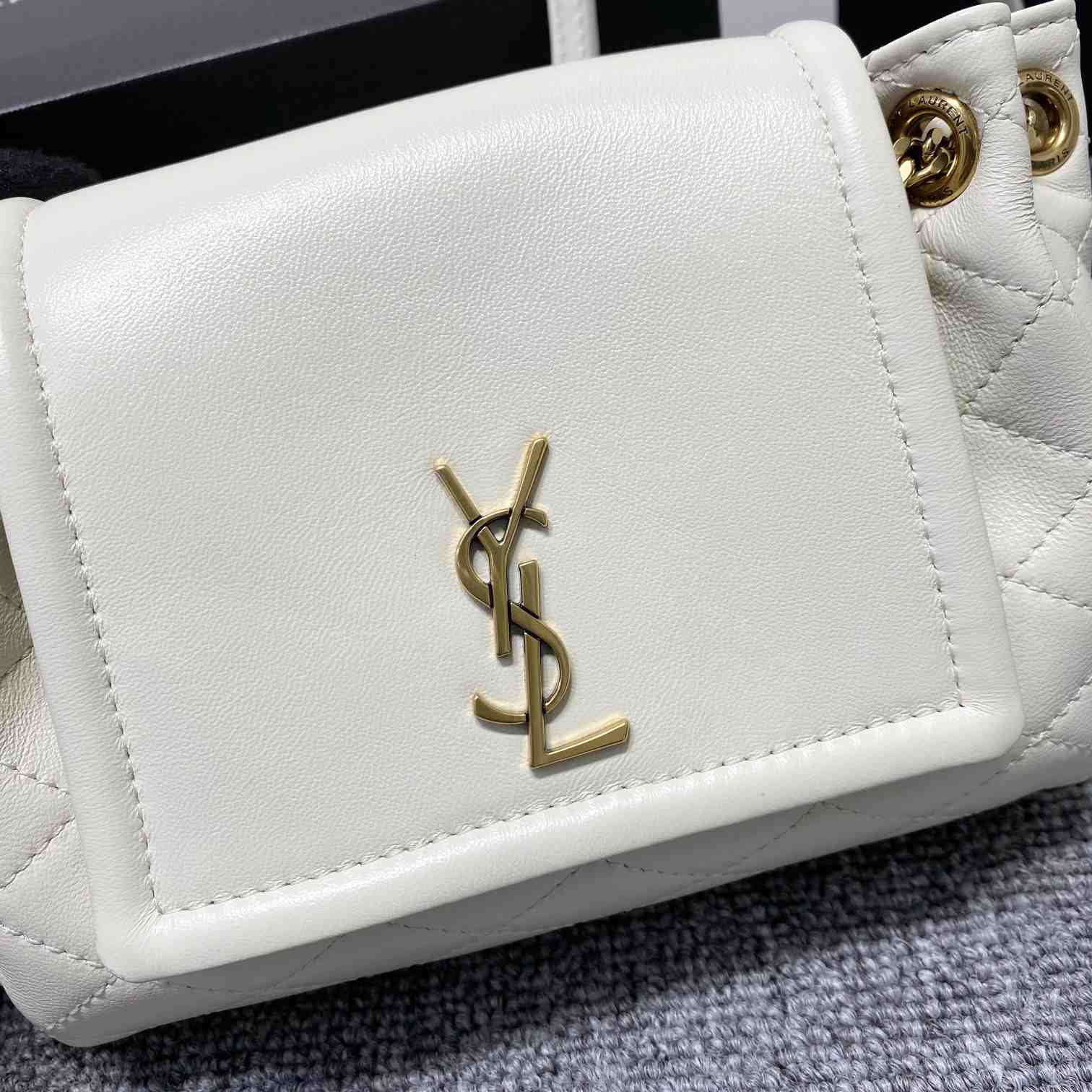 Saint Laurent Mini Nolita In Lambskin - FashionPlug