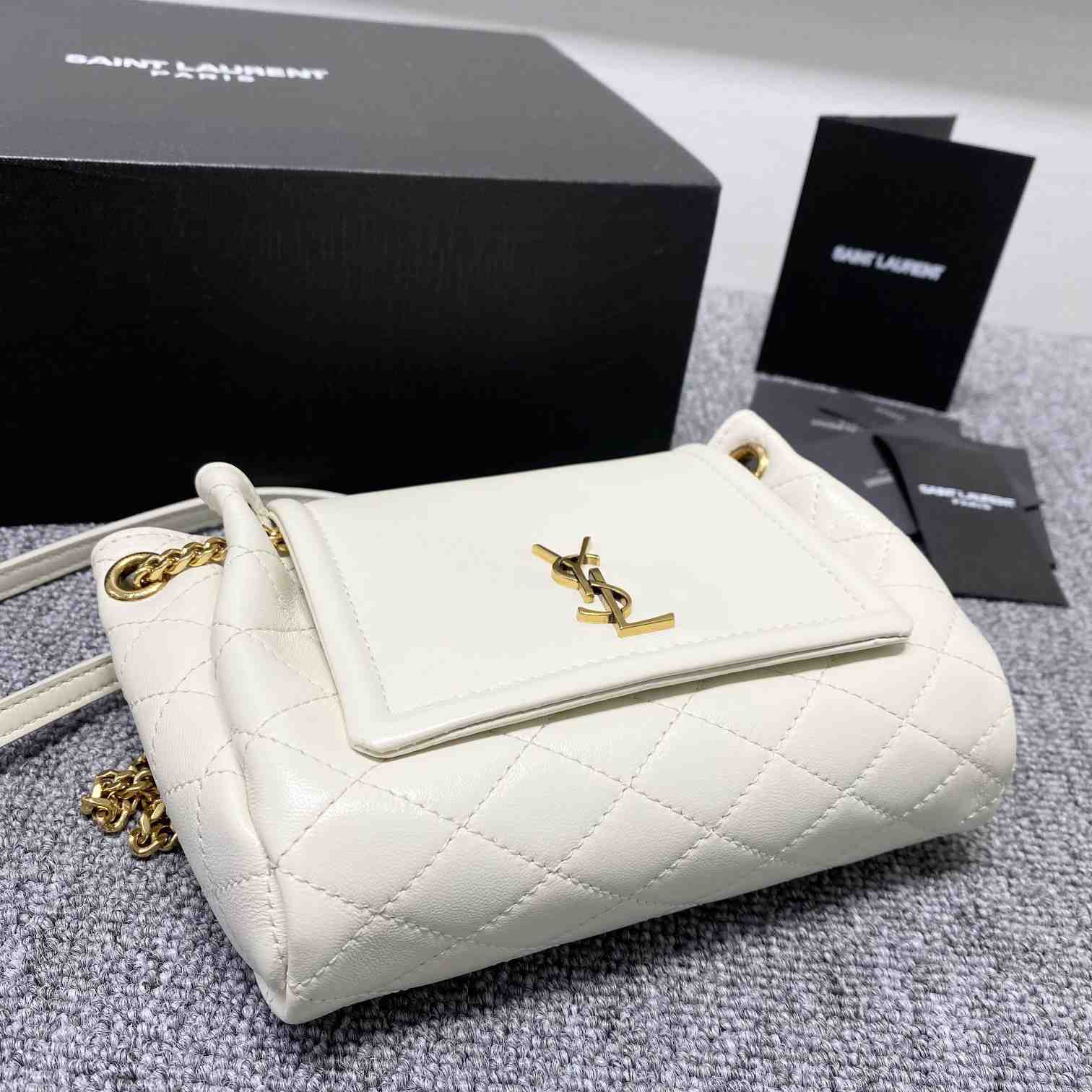 Saint Laurent Mini Nolita In Lambskin - FashionPlug