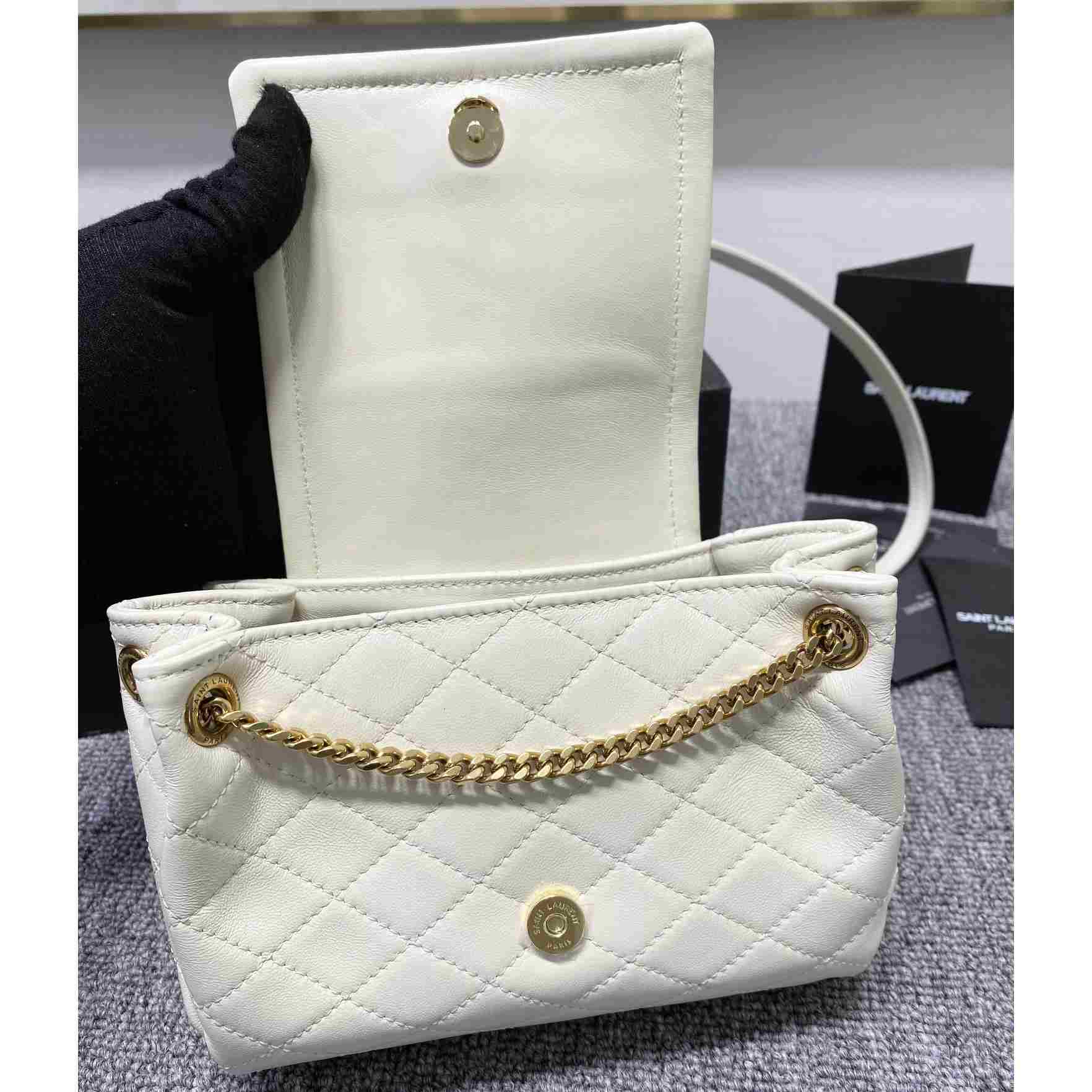 Saint Laurent Mini Nolita In Lambskin - FashionPlug