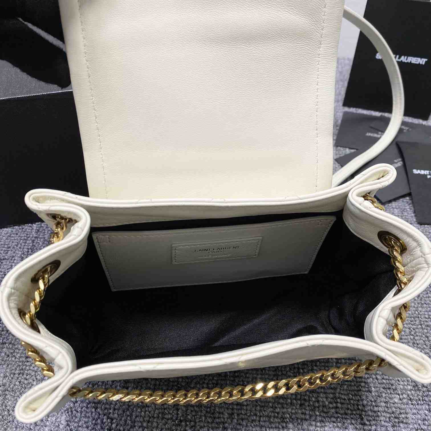 Saint Laurent Mini Nolita In Lambskin - FashionPlug
