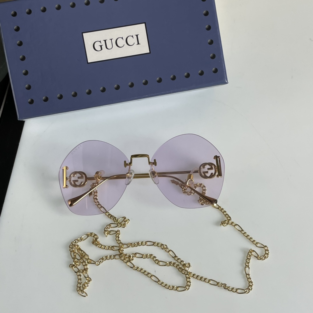 Gucci Geometric-Frame Sunglasses    GG1203S - FashionPlug