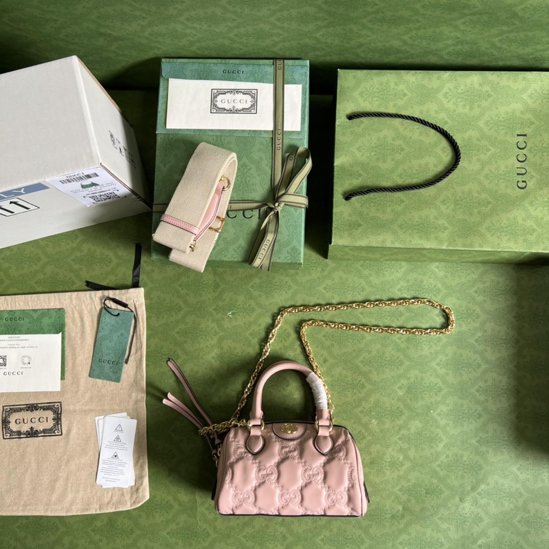 Gucci GG Matelassé Mini Bag(19*13*11cm) - FashionPlug