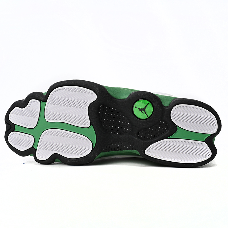 Air Jordan 13 Retro White Green Sneakers      DB6536-113 - FashionPlug