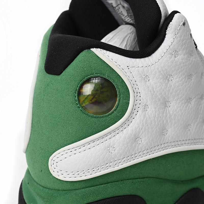 Air Jordan 13 Retro White Green Sneakers      DB6536-113 - FashionPlug
