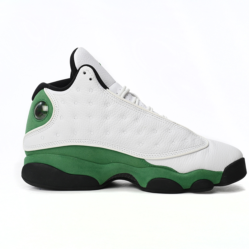 Air Jordan 13 Retro White Green Sneakers      DB6536-113 - FashionPlug