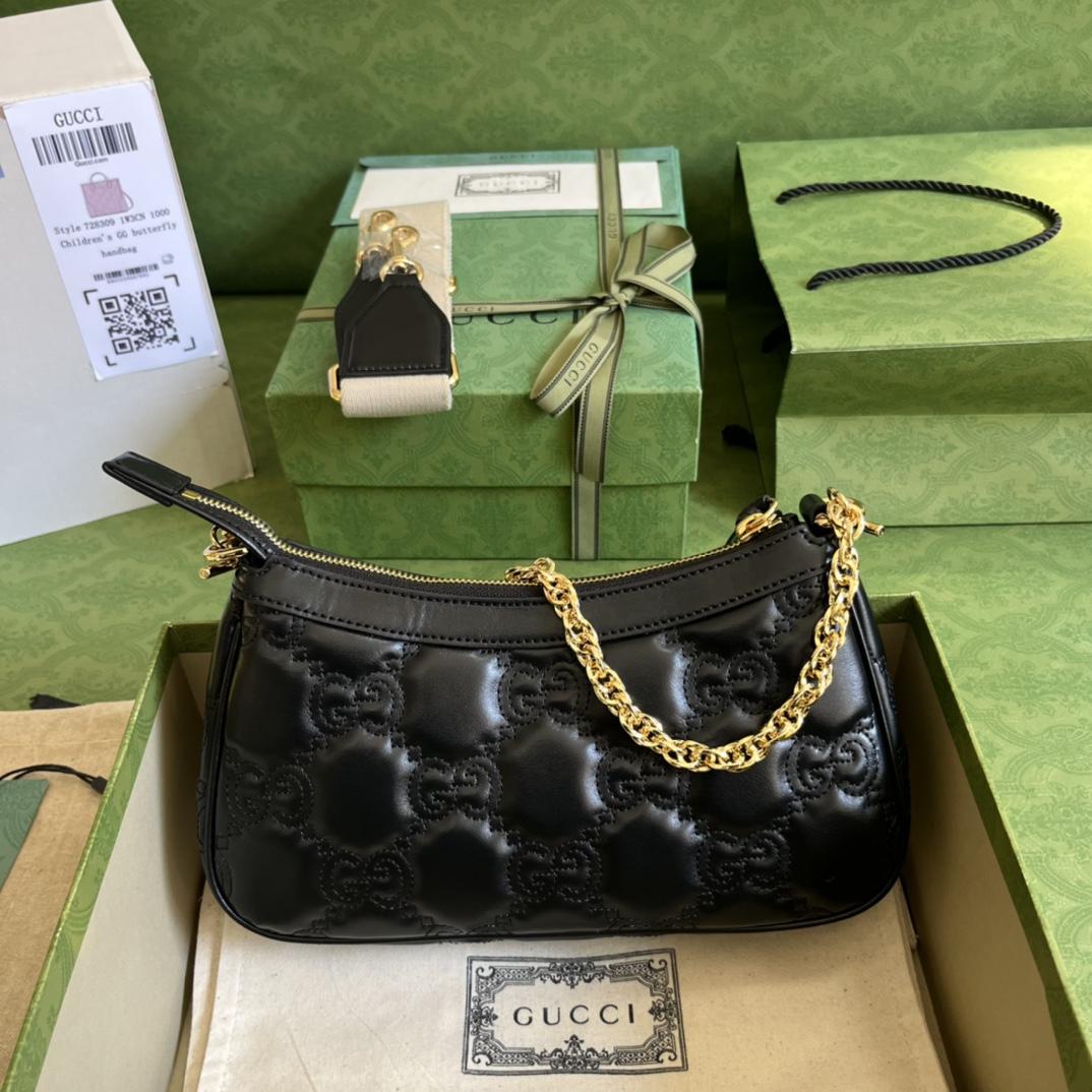 Gucci GG Matelassé Handbag(25-15-8cm) - FashionPlug