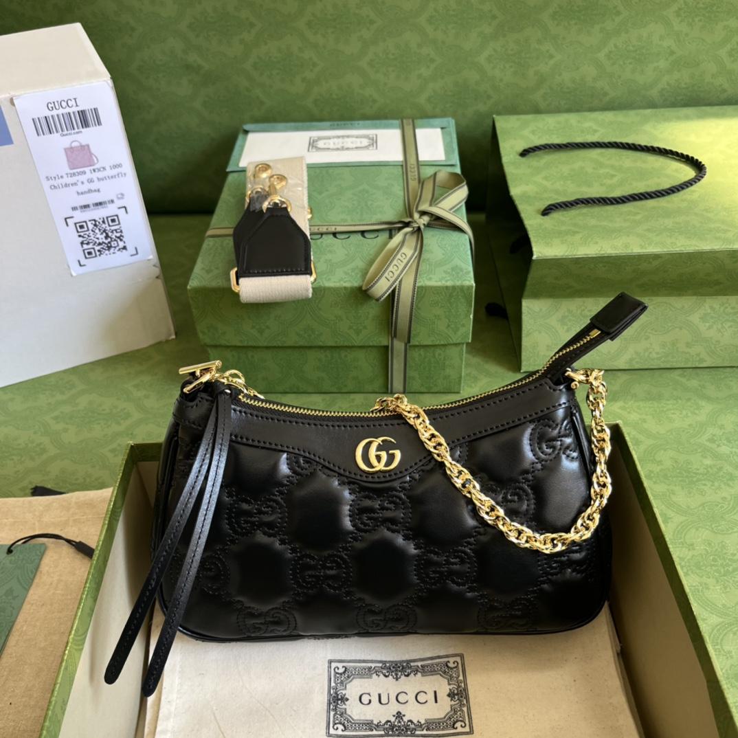 Gucci GG Matelassé Handbag(25-15-8cm) - FashionPlug
