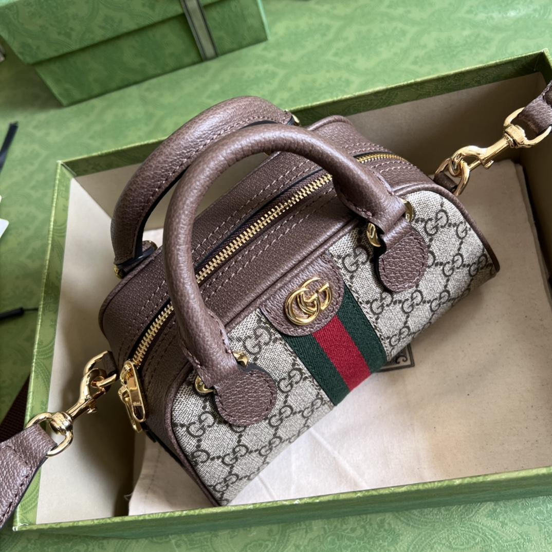 Gucci Ophidia GG Mini Top Handle Bag(21-12-10cm) - FashionPlug