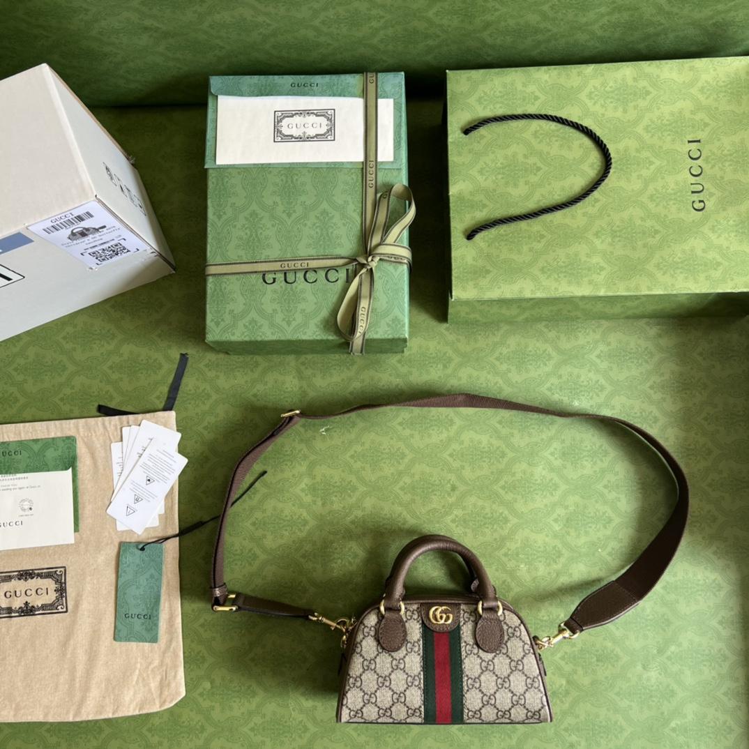 Gucci Ophidia GG Mini Top Handle Bag(21-12-10cm) - FashionPlug