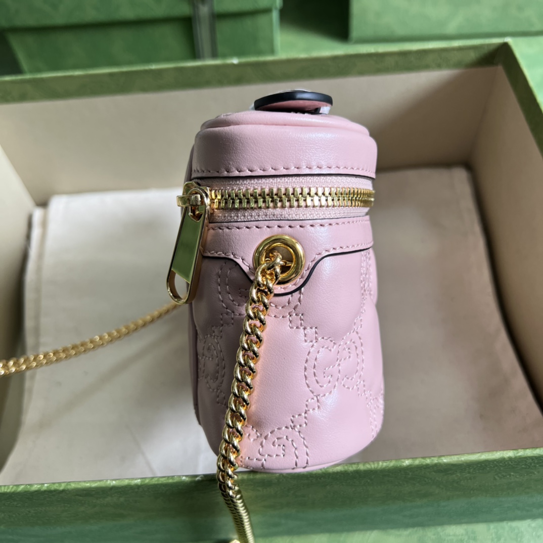 Gucci GG Matelassé Top Handle Mini Bag(16-10.5-5cm) - FashionPlug