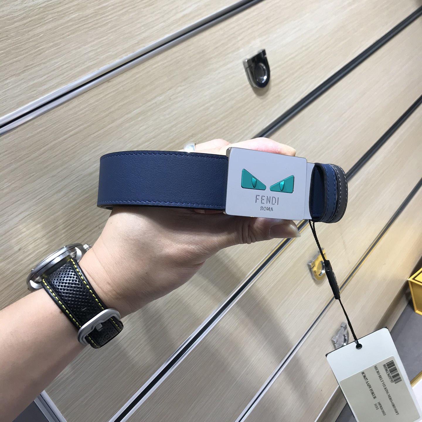 Fendi Leather Belt    35mm - FashionPlug