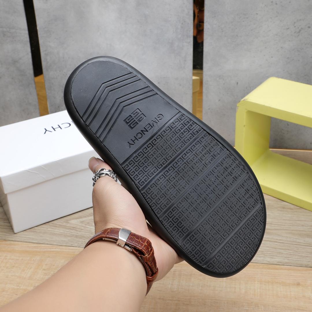 Givenchy 4G Logo Rubber Slides Sandals - FashionPlug