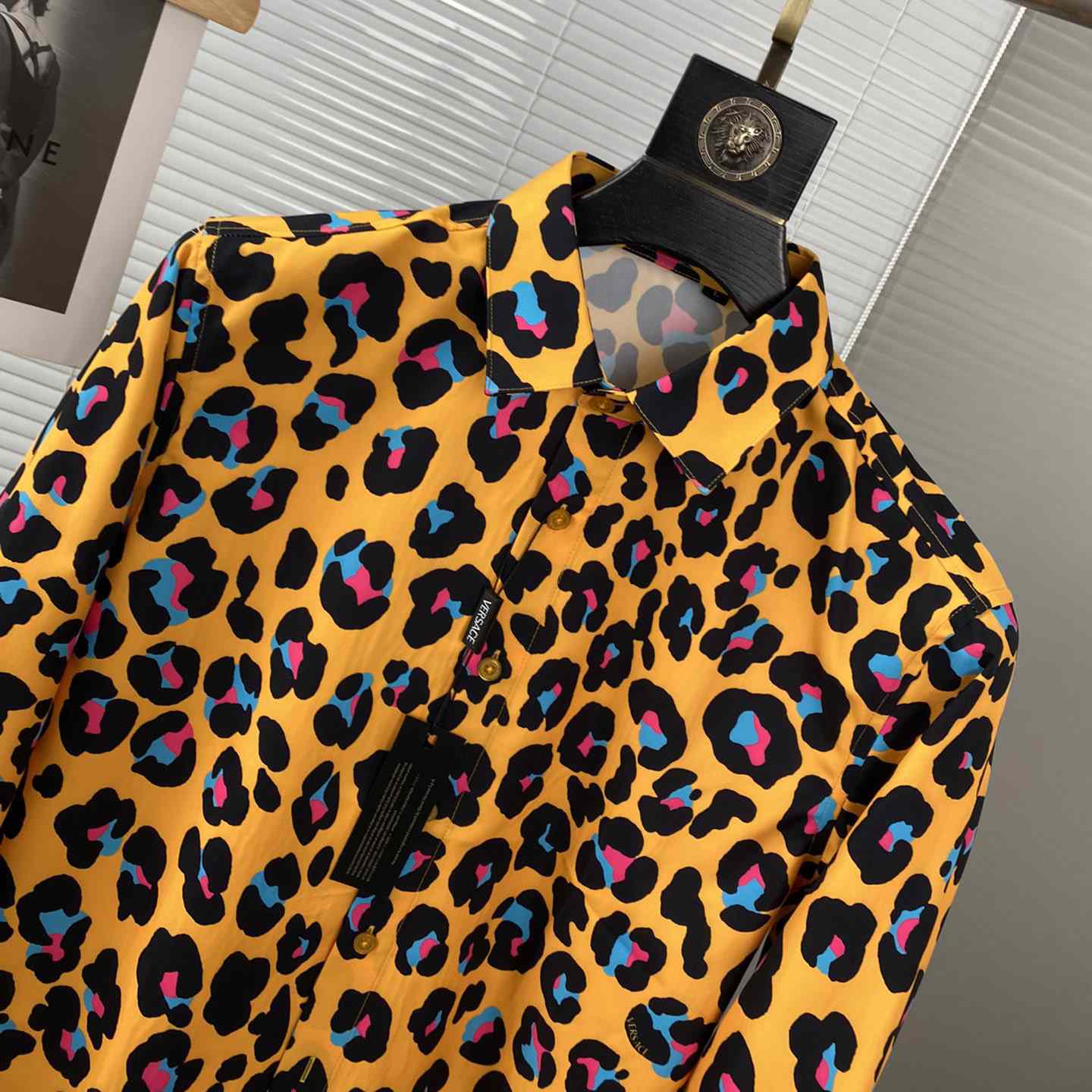 Versace Daisy Leopard Shirt - FashionPlug