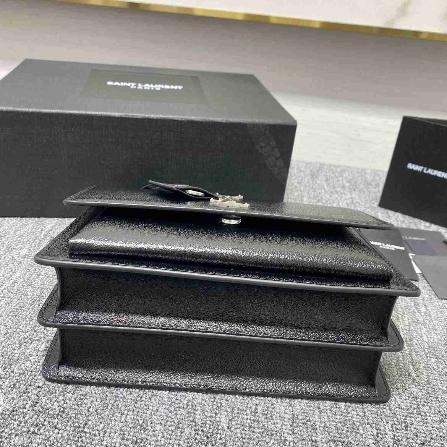 Saint Laurent Sunset Medium Chain Bag In Smooth Leather  - FashionPlug