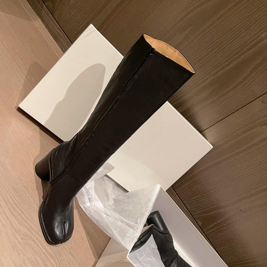 Maison Margiela Tabi 80mm Knee-High Boots - FashionPlug