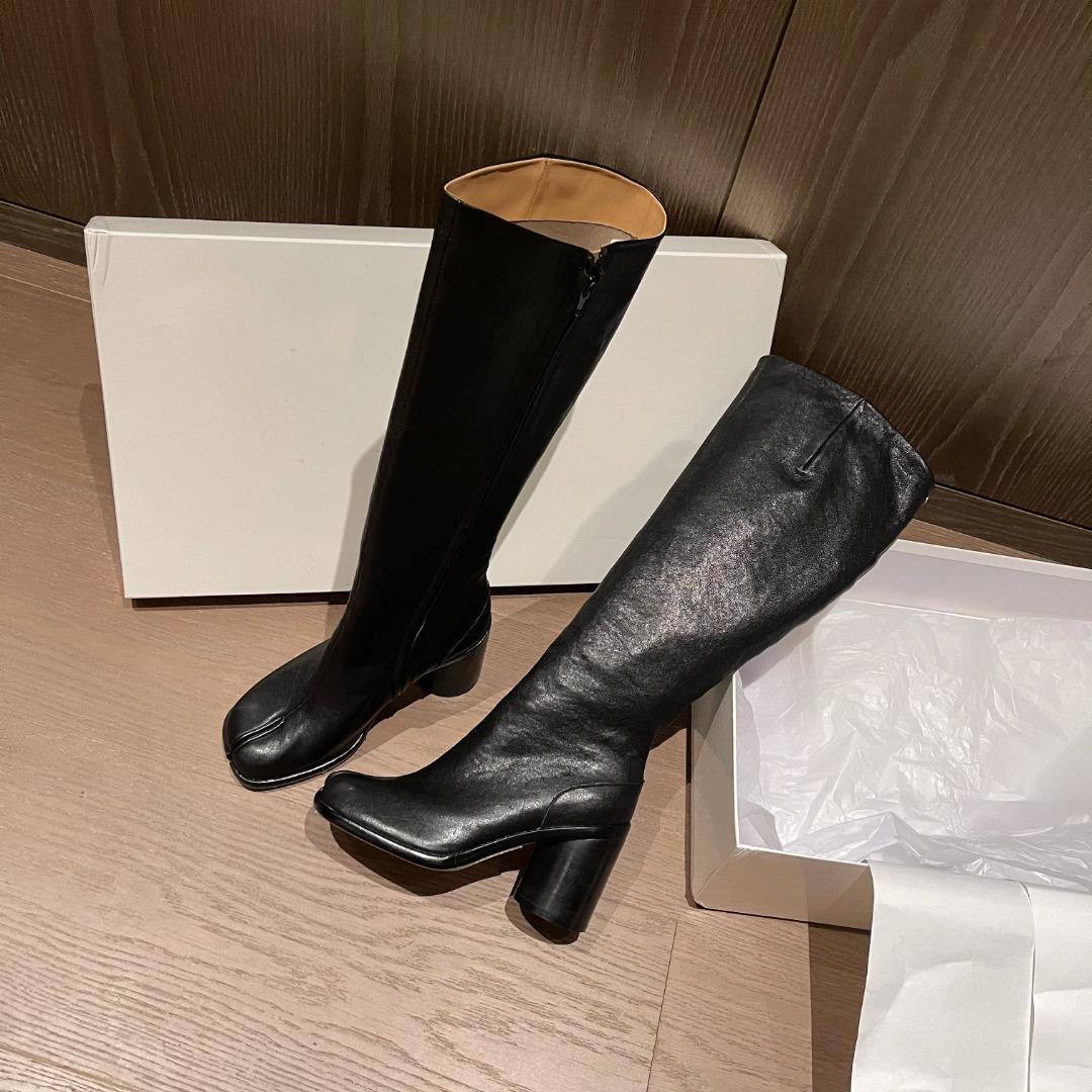 Maison Margiela Tabi 80mm Knee-High Boots - FashionPlug