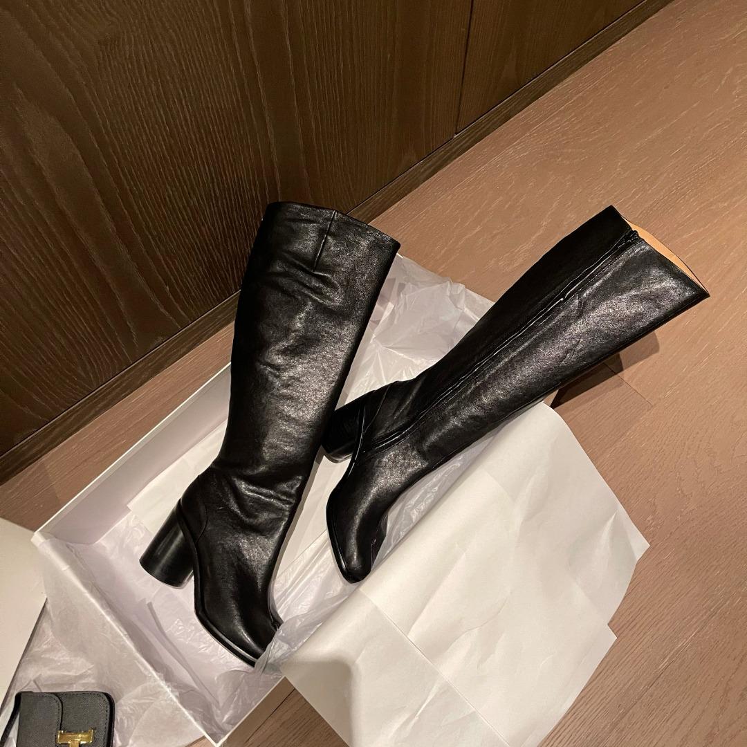Maison Margiela Tabi 80mm Knee-High Boots - FashionPlug
