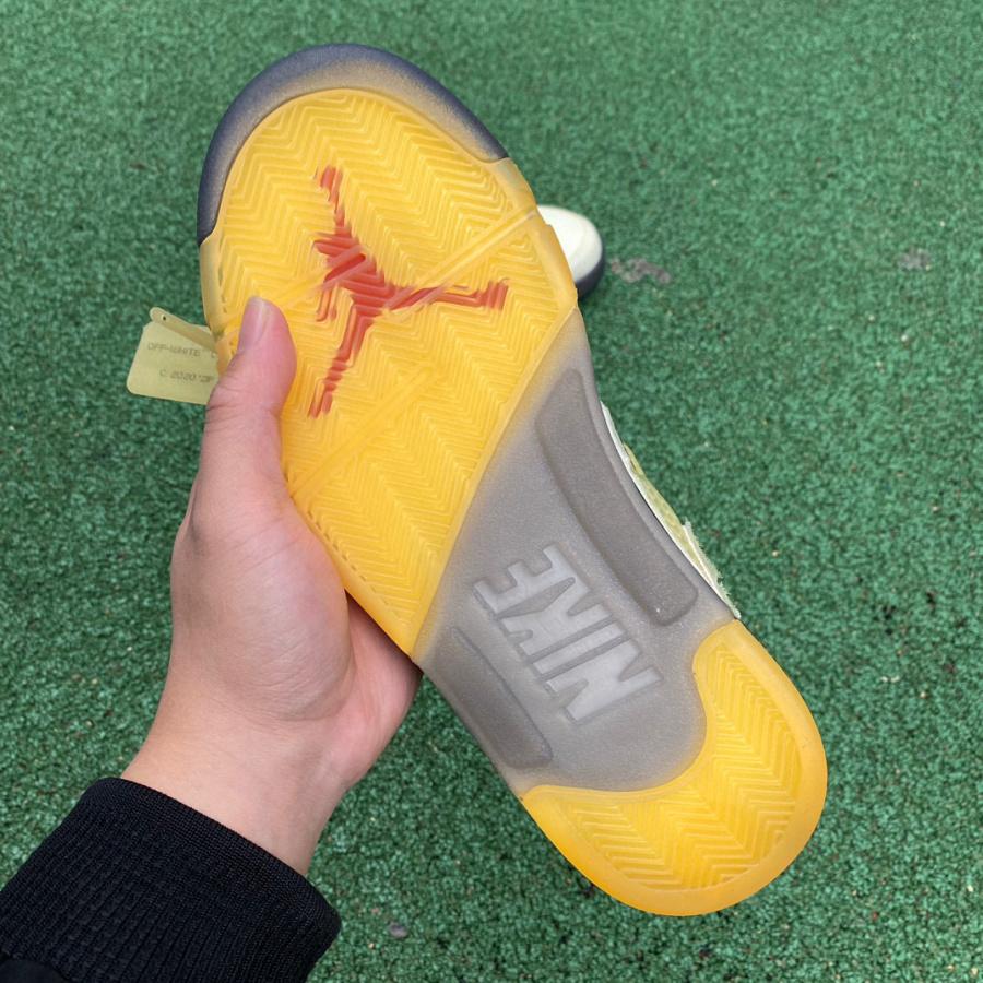 AirJordan 5 AJ5 x Off-White Ow Sneaker      DH8565-100 - FashionPlug